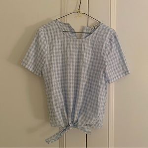 Madewell gingham blouse